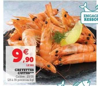 Super U Crevettes Cuites offre