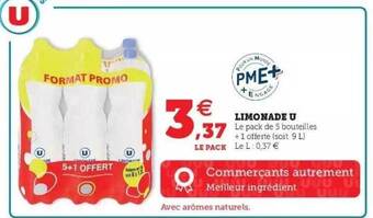 Super U Limonade U offre