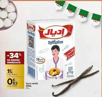 Carrefour Market Sucre Vanillé Idéal offre