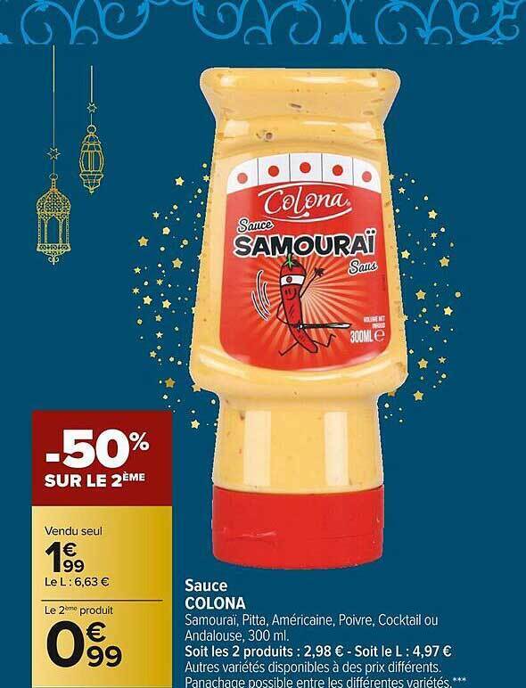 Promo Sauce Colona chez Carrefour Market