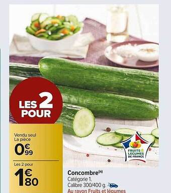 Carrefour Market Concombre offre