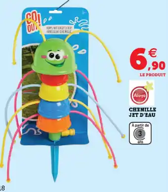 Hyper U Chenille jet d'eau offre