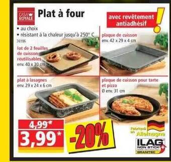 Norma Casa Royale Plat à Four offre