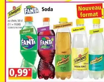 Norma Schweppes, Fanta Soda offre