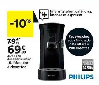 BUT Machine à Dosettes Philips offre