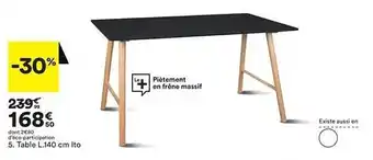 BUT Table L.140 Cm Ito offre