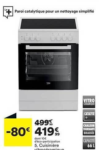 BUT Cuisinière Vitrocéramique offre