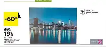 BUT Toile Manhattan Led offre