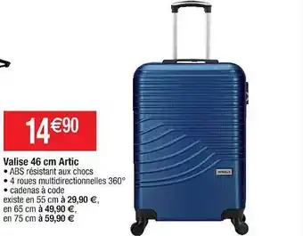Cora x Carrefour Valise 46cm Artic offre