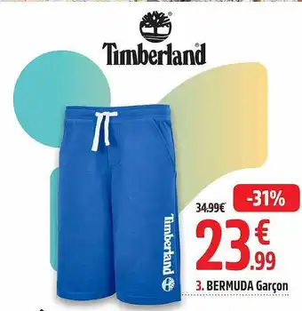 Intersport Bermuda Garçon Timberland offre