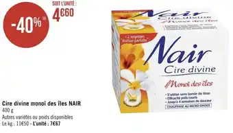 NAIR cire divine monoï des îles
