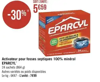 EPARCYL activateur pour fosses septiques 100% minéral