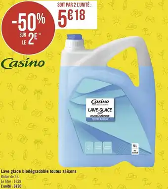 Géant Casino Lave glace biodégradable toutes saisons offre