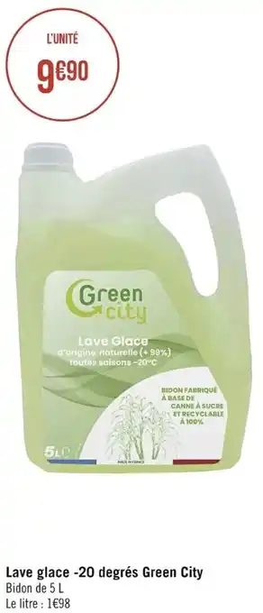 Géant Casino Lave glace-20 degrés green city offre