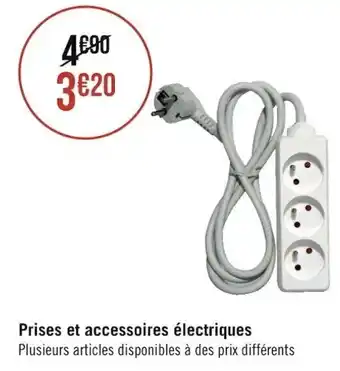 Géant Casino Prises et accessoires électriques offre