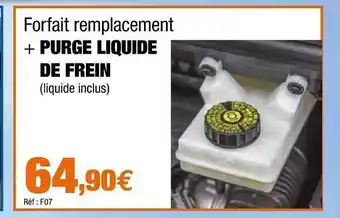 Autobacs Forfait Remplacement + Purge Liquide De Frein offre