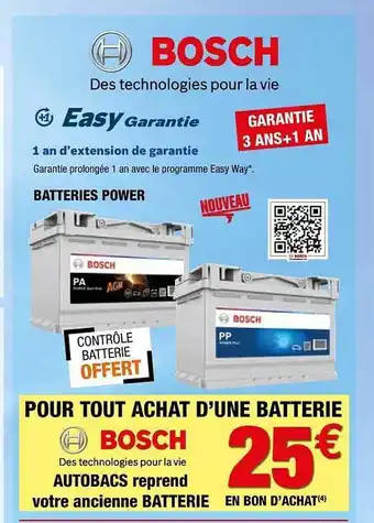 Batteries Power Bosch