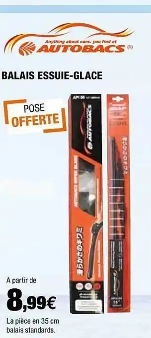 Balais Essuie-glace Autobacs