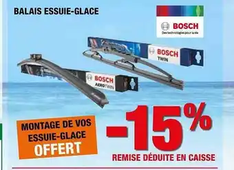 Autobacs Balais Essuie-glace Bosch offre