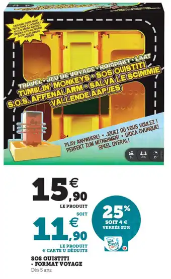SOS ouistiti format voyage