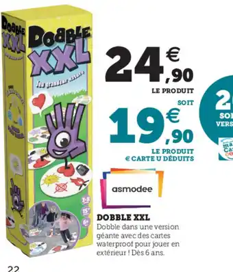 Hyper U Dobble XXL offre