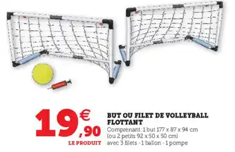 Hyper U But Ou Filet De Volleyball Flottant offre