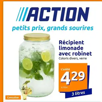 Récipient Limonade Avec Robinet