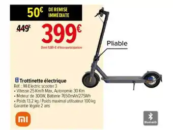 Carrefour Trottinette électrique Xiaomi offre