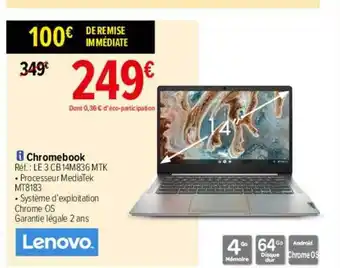 Carrefour Chromebook Lenovo offre