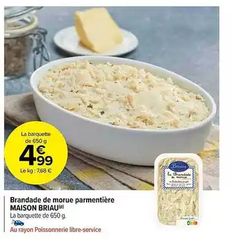Brandade De Morue Parmentière Maison Briau