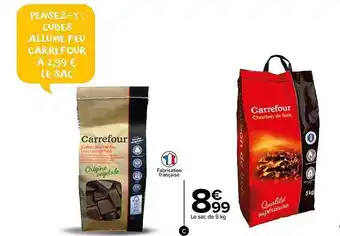 Carrefour Market Charbon De Bois Carrefour, Le Sac De 5 Kg offre