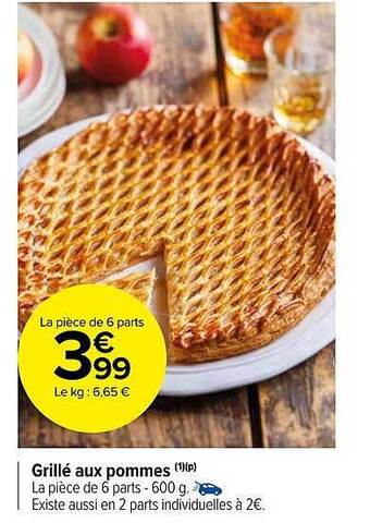 Carrefour Market Grillé Aux Pommes offre