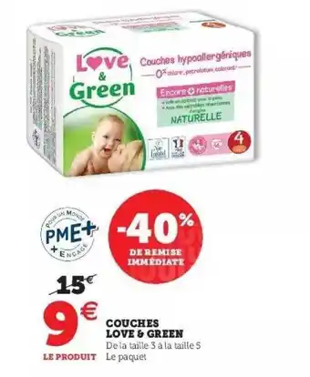 Hyper U Couches Love & Green offre
