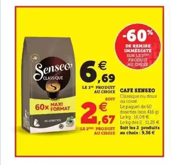 Hyper U Café Senseo offre