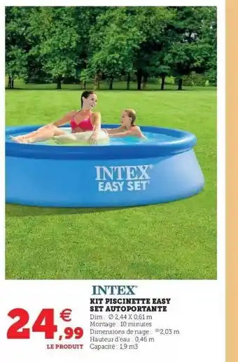 Kit Piscinette Easy Set Autoportate Intex