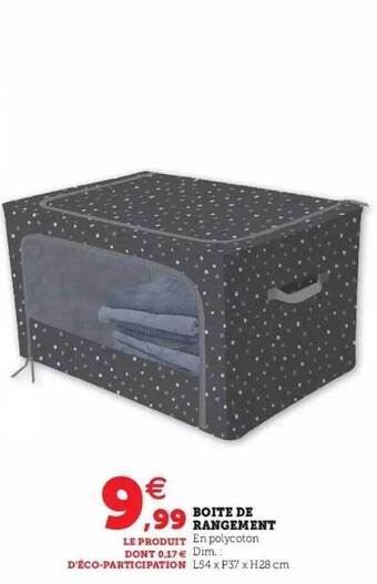 Hyper U Boîte De Rangement offre