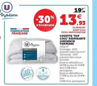 Hyper U Couette offre