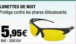 Autobacs Lunettes De Nuit offre