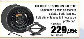 Autobacs Kit Roue De Secours Galette offre