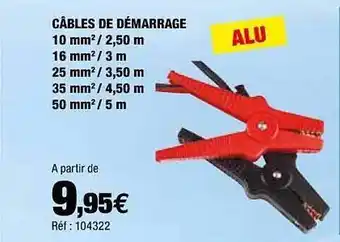 Autobacs Câbles De Démarrage offre
