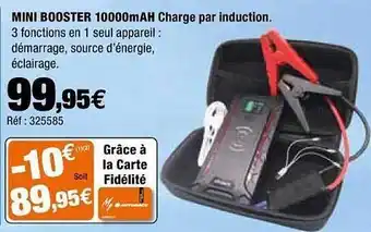 Autobacs Mini Booster 10000mAh Charge Par Induction offre