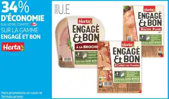 Auchan Herta bon plan sur la gamme engagé et bon de la marque herta offre