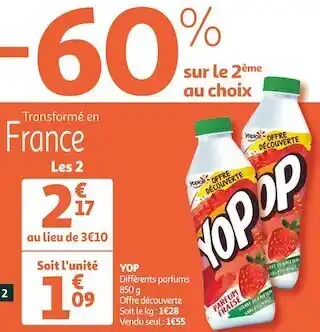 Auchan Yop yop offre