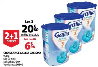 Auchan Gallia croissance calisma offre