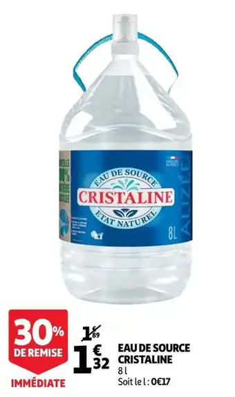 Auchan Cristaline eau de source offre