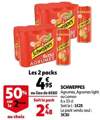 Auchan Schweppes schweppes offre