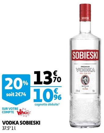 Auchan Sobieski vodka offre