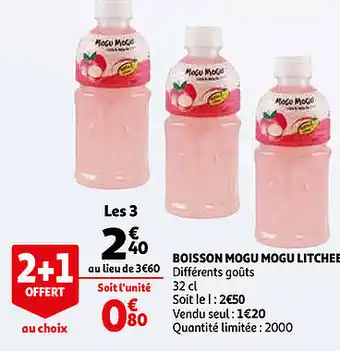 Boisson Mogu Mogu Litchee