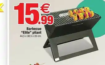 Bazarland Barbecue Elite Pliant offre
