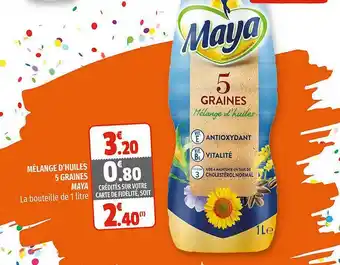 Coccinelle Express Mélange D'huiles 5 Graines Maya offre